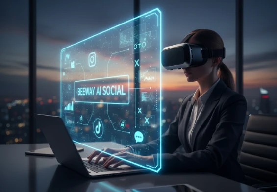 Beeway AI Social, agentes de inteligencia artificial que generan contenido en redes sociales